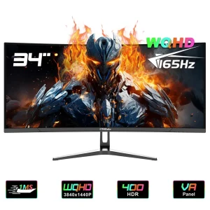«Απίστευτη Προσφορά: Κυρτός Ultrawide 34" Monitor 1440P με 165Hz και Adaptive Sync ΜΟΝΟ 239,30€ – Μην το Χάσεις!»
