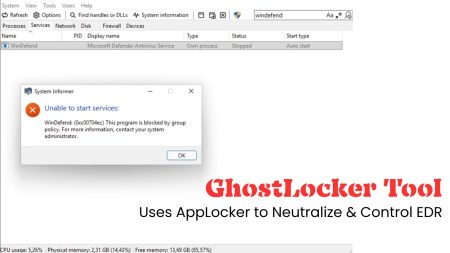 Νέο εργαλείο GhostLocker που χρησιμοποιεί το Windows AppLocker για την εξουδετέρωση και τον έλεγχο του EDR