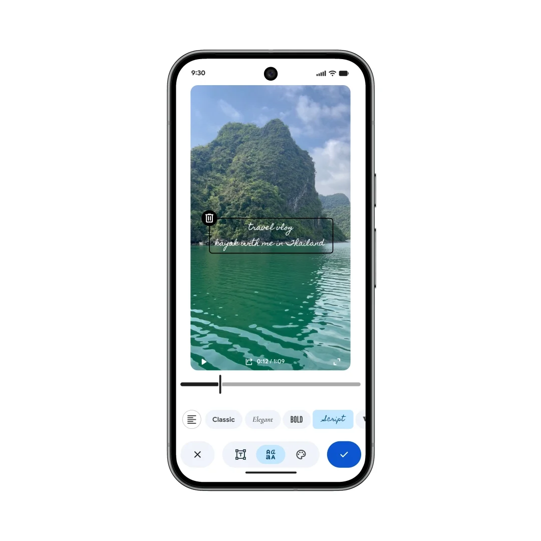 google photos android πρόγραμμα επεξεργασίας βίντεο προσθέτει επικάλυψη κειμένου