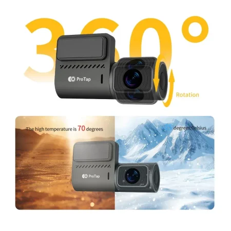 Ανακαλύψτε την επόμενη γενιά Dash Cam: ProTap 4K με 360° κάλυψη, GPS και εκπληκτική ανάλυση 4K!