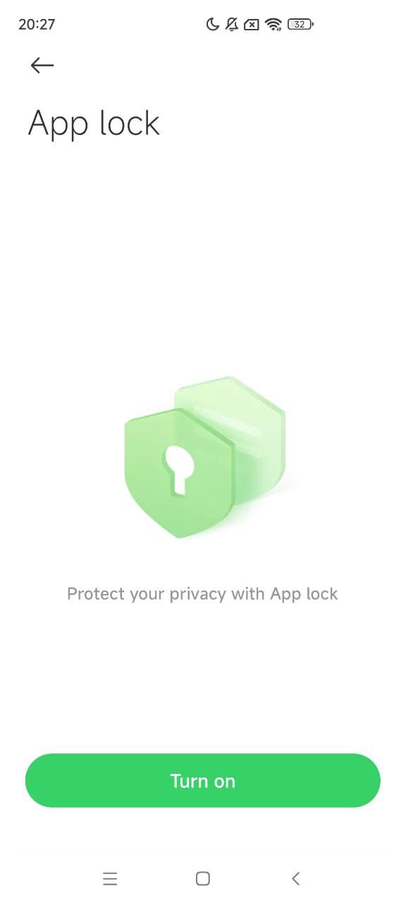 Διεπαφή χρήστη HyperOS App Lock