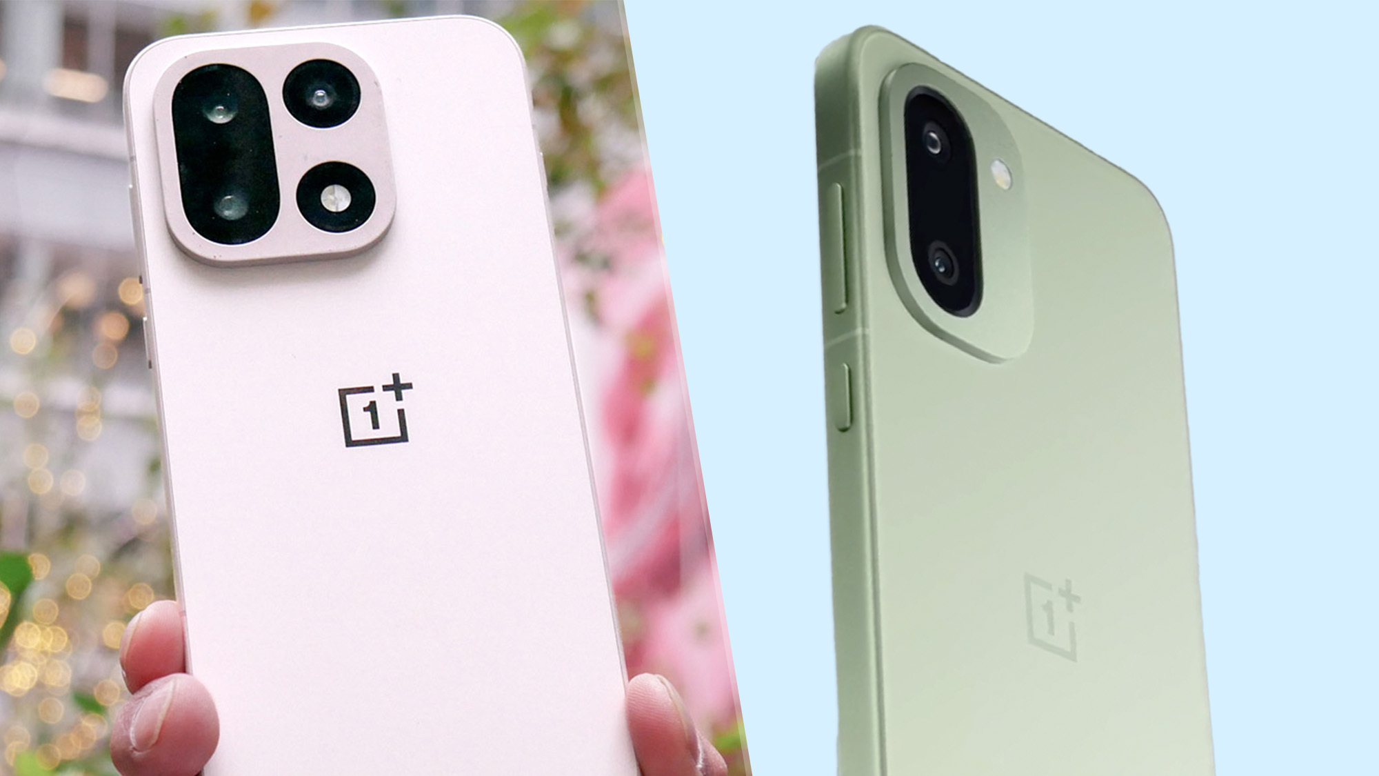 Φωτογραφία του OnePlus 15 δίπλα στην επίσημη απόδοση του OnePlus 15R