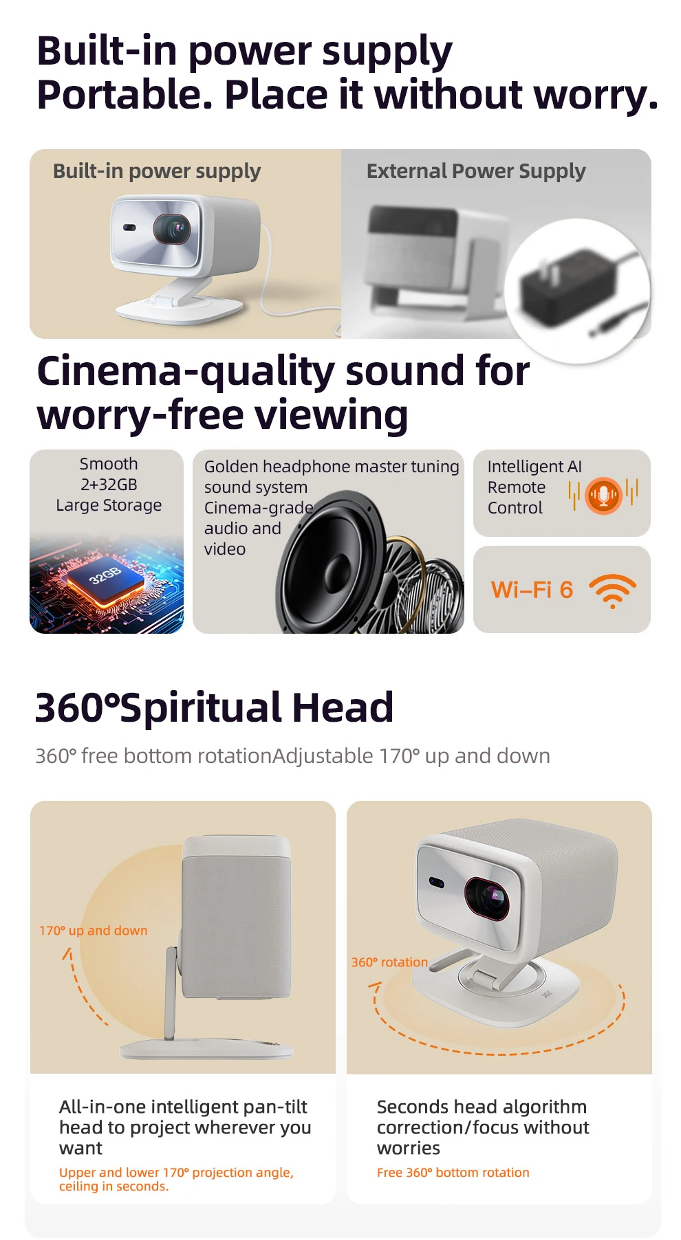 Απίστευτο! Ο Smart Προβολέας Lenovo 100P Φέρνει 1300 ANSI Lumens & Full HD Ανάλυση Μόνο με 139.6€!