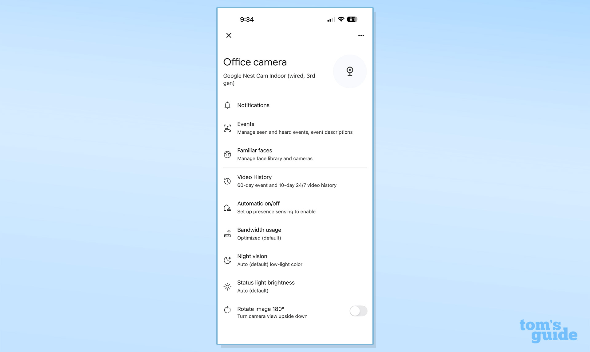 Απίστευτος Έλεγχος Σπιτιού: Ανακαλύψαμε την Google Nest Cam Indoor (Wired, 3ης Γενιάς) - Ιδού τι βρήκαμε! Screenshot of the Google Nest Doorbell (wired, 3rd gen) app