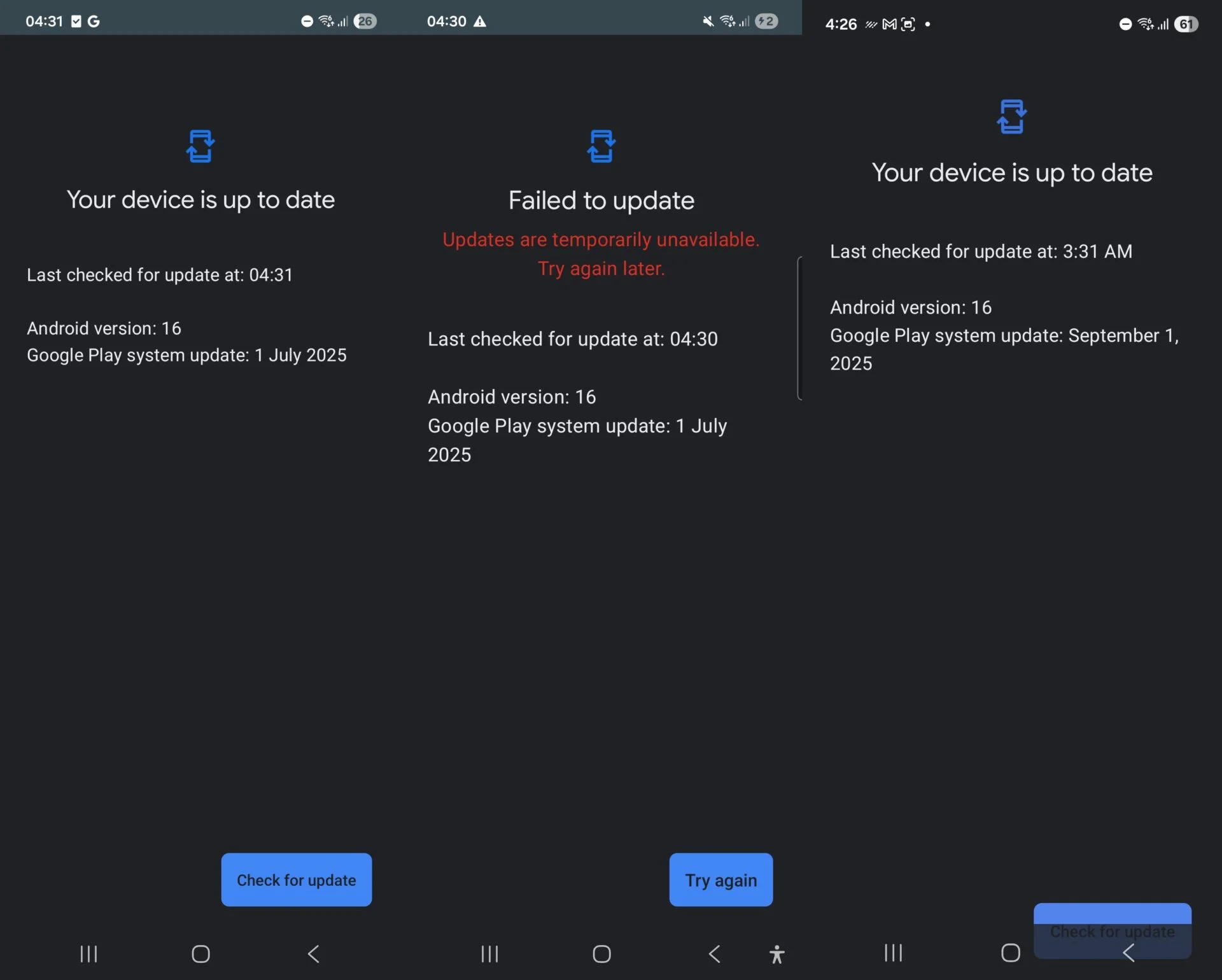 Ενημερώσεις συστήματος samsung google play