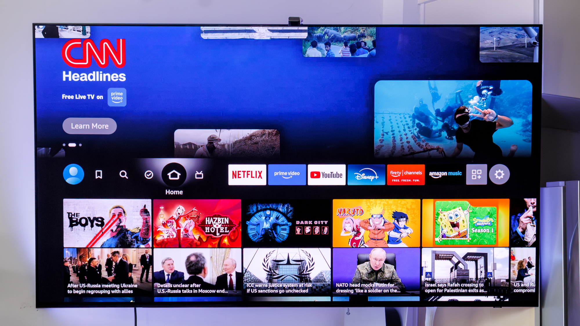 Επίτοιχη ροή τηλεόρασης με Amazon Fire TV Stick 4K Select