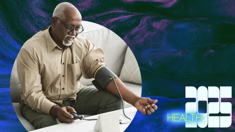 The 50 greatest innovations of 2025 man using blood pressure