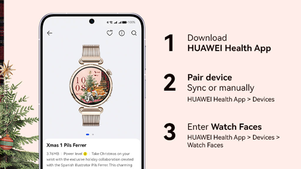 Η Huawei παρουσιάζει αποκλειστικά Χριστουγεννιάτικα ρολόγια για wearables Η Huawei παρουσιάζει αποκλειστικά Χριστουγεννιάτικα ρολόγια για wearables