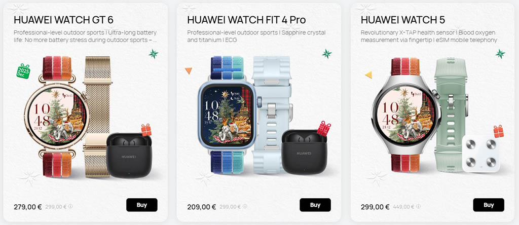 Η Huawei Γερμανίας λανσάρει αποκλειστικά σετ έξυπνων ρολογιών για τα Χριστούγεννα Η Huawei Γερμανίας λανσάρει αποκλειστικά σετ έξυπνων ρολογιών για τα Χριστούγεννα