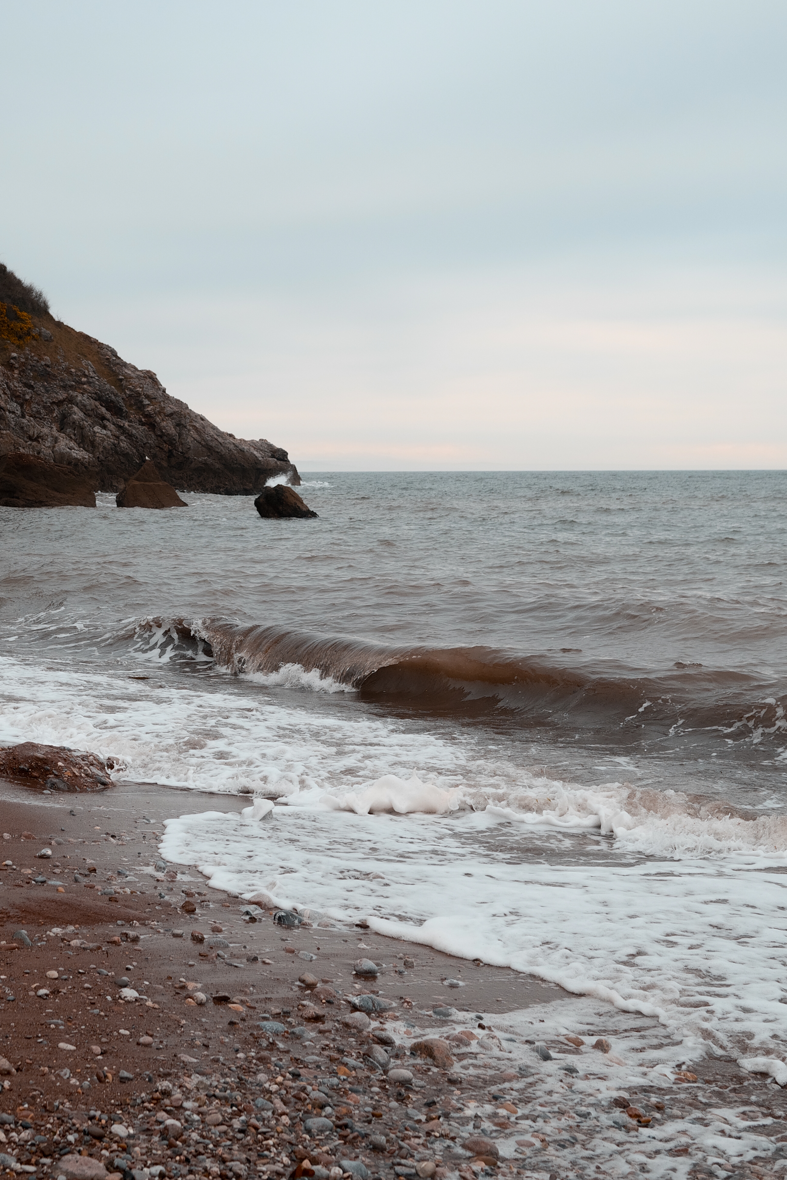 A photo of a beach and sea, taken on a Sigma BF camera