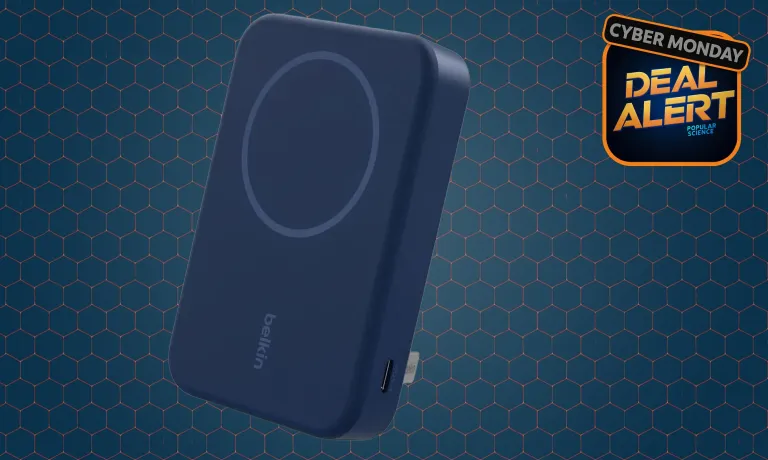 Belkin 10,000 mAh portable charger with kickstand