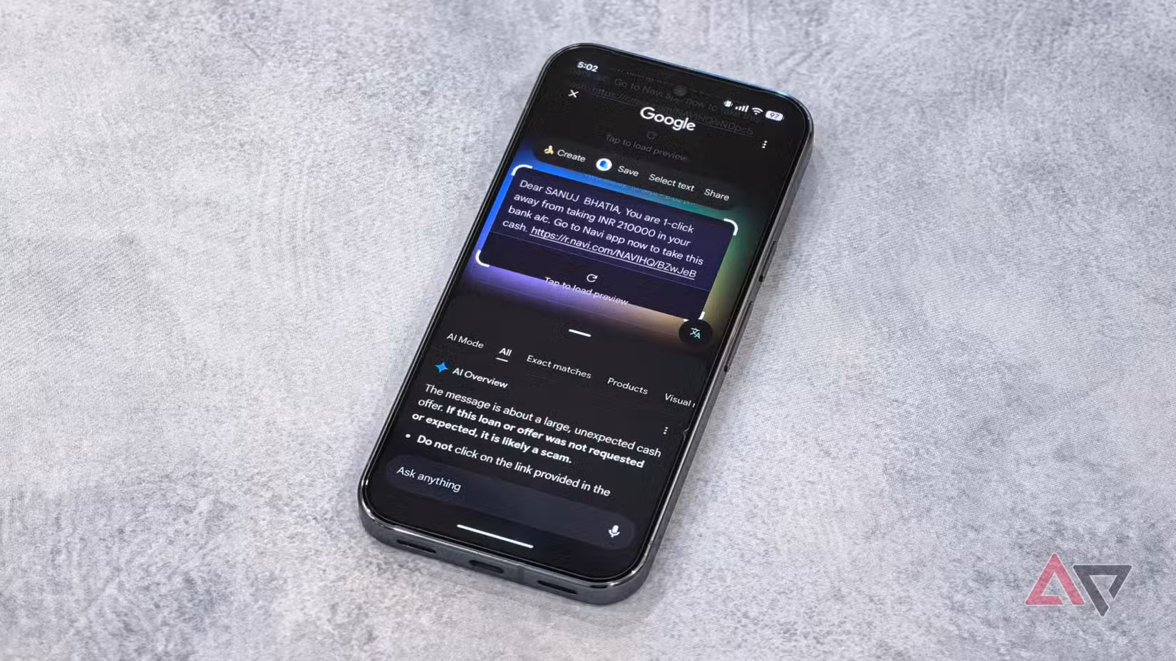 Το Android διαθέτει μια μυστική λειτουργία που σας βοηθά να εντοπίσετε απάτες και απάτες — δείτε πώς μπορείτε να τη χρησιμοποιήσετε Σάρωση μηνυμάτων απάτης με το Circle to Search