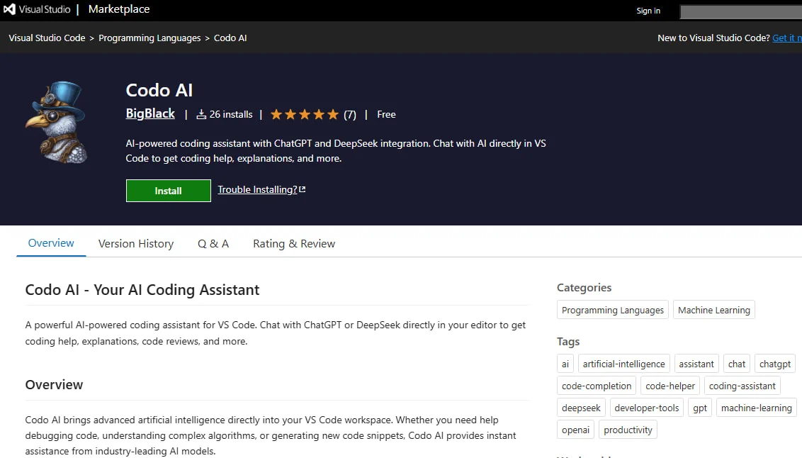 Οι κακόβουλες επεκτάσεις VSCode στο μητρώο της Microsoft ρίχνουν τους infostealers CodoAI στην αγορά VSCode