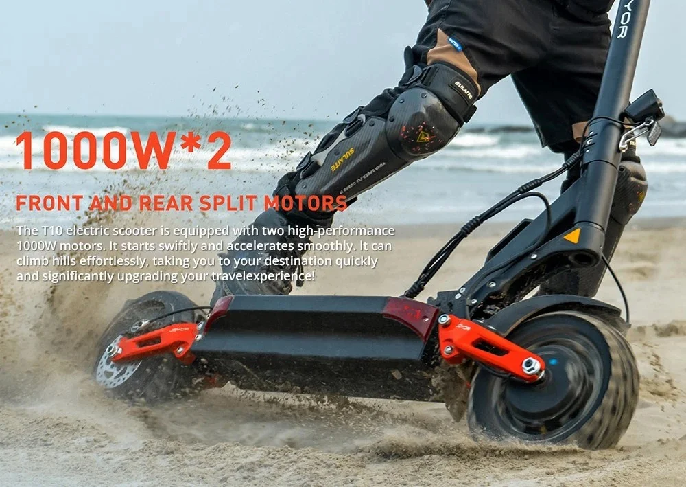 «Joyor T10: Το Πατίνι με Διπλό Μοτέρ και 75km Αυτονομία που Θα Αλλάξει Τον Τρόπο Που Μετακινείσαι!» Joyor T10 in action