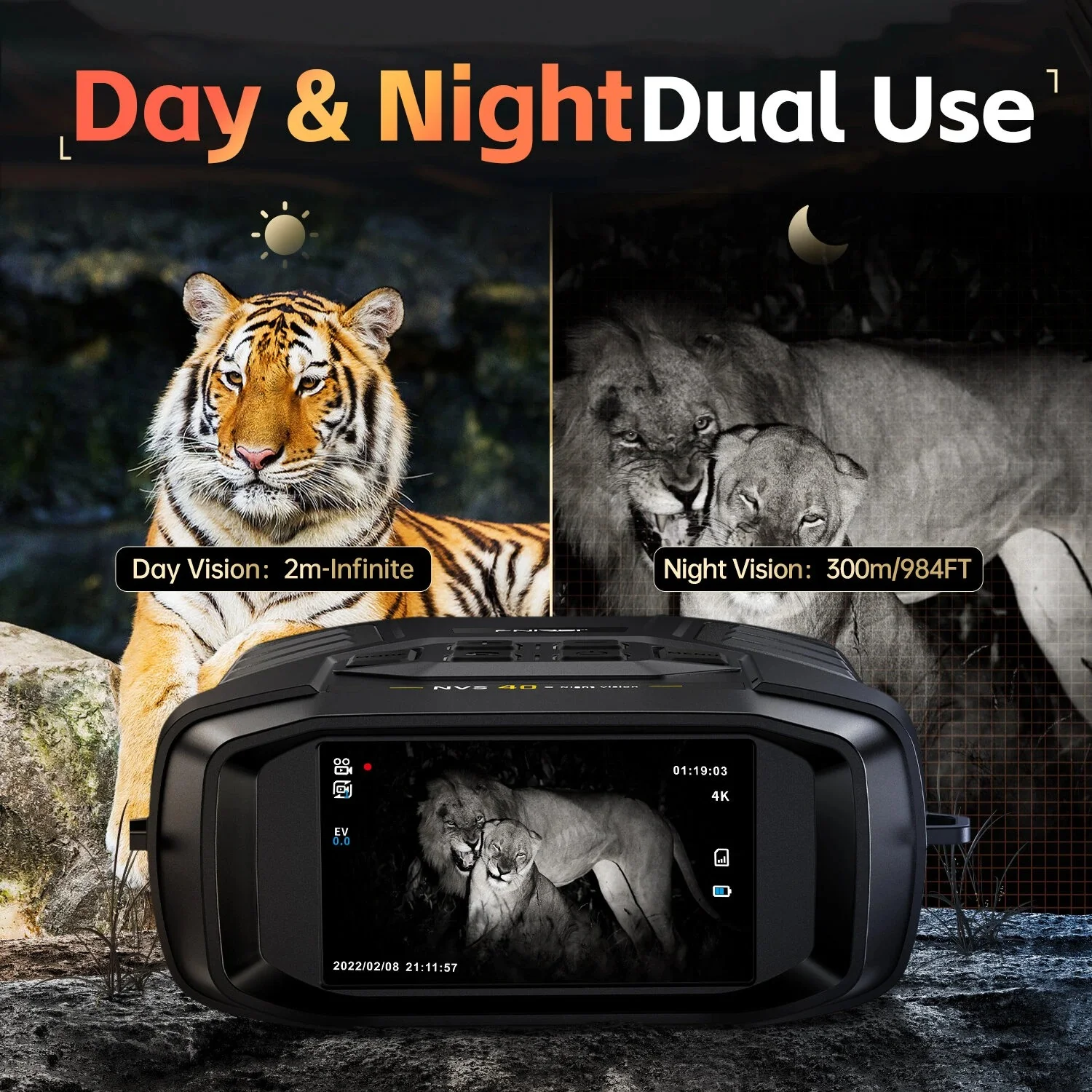 Ανακαλύψτε τη Νέα Επανάσταση στη Νυχτερινή Όραση: FNIRSI NVS-40 με 4K Ανάλυση και 6x Ψηφιακό Zoom – Για Παρατήρηση έως 300 Μέτρα! 🌙🔥