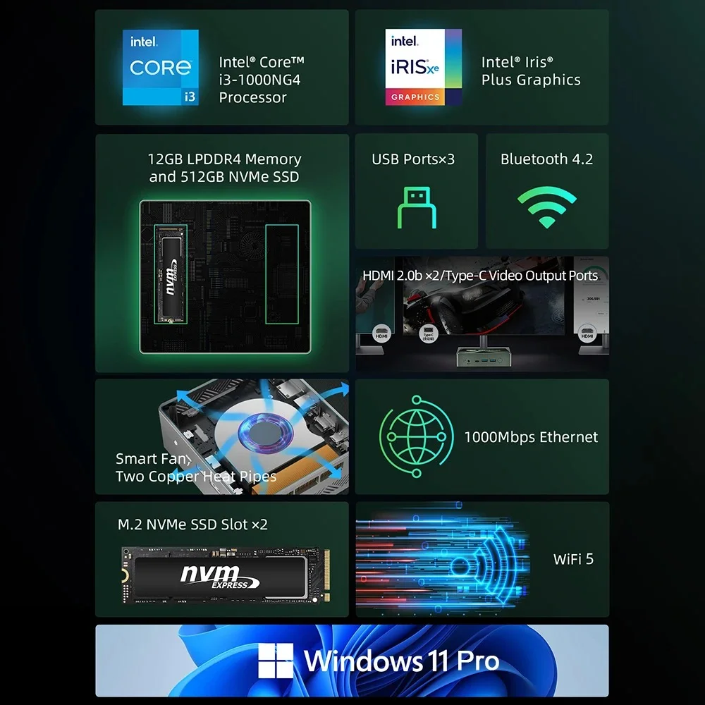 Ανακαλύψτε το Απίστευτο BMAX B6 Plus: Ο Δυνατός Mini PC με Intel Core i3 10ης Γενιάς και 12GB RAM Μόλις στα 174€! Ιστορικό Χαμηλό! BMAX B6 Plus - Σχεδίαση