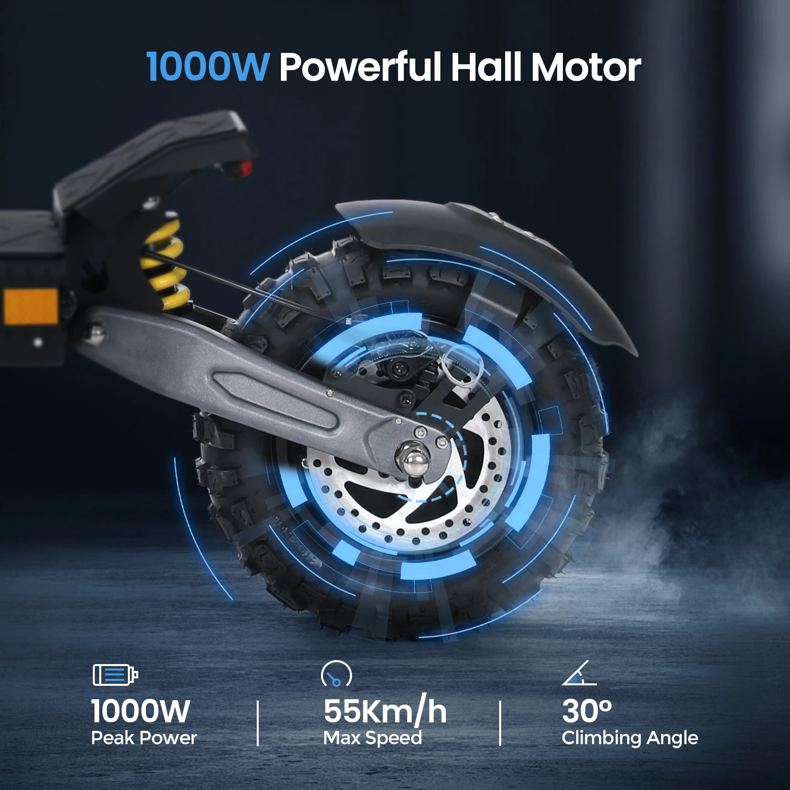 «Μοναδικό ANGWATT CS1: Σηκώνει 200 κιλά, ξεκλειδώστε το εύκολα με NFC και πιάστε τα 55km/h με 1000W – Μάθετε πώς στα 490€!» Μοτέρ ANGWATT CS1