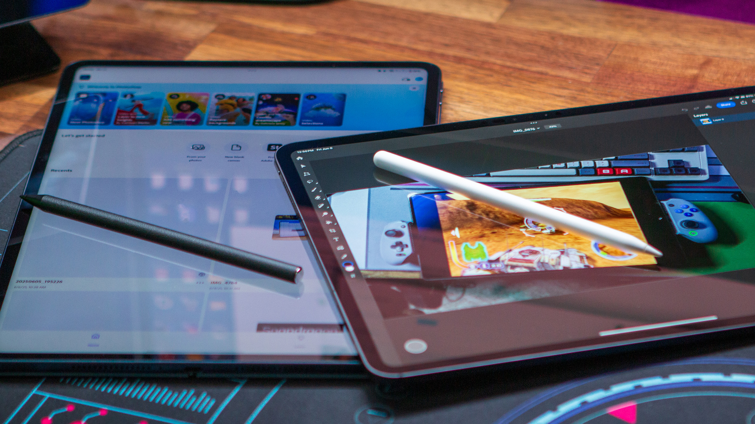 Εφαρμογή Photoshop στο OnePlus Pad 3 και στο iPad Pro M4