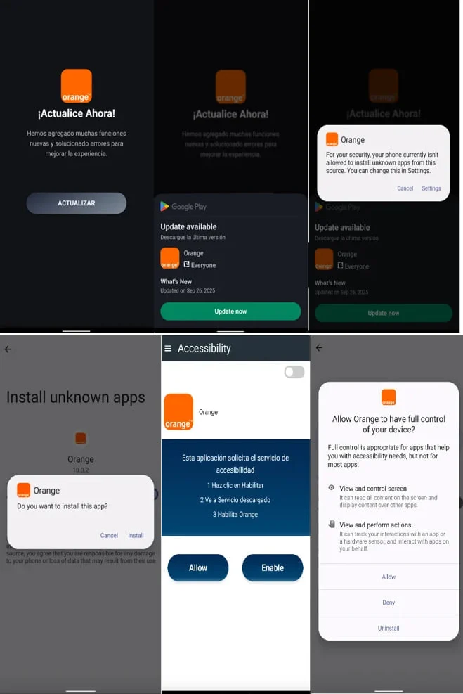 Το νέο κακόβουλο λογισμικό DroidLock κλειδώνει συσκευές Android και απαιτεί λύτρα Εφαρμογή φόρτωσης (επάνω) και εφαρμογή DroidLock (κάτω)
