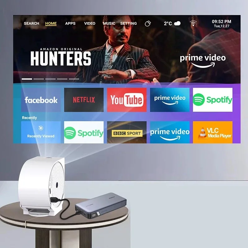 Ανακαλύψτε το Μικρό Θαύμα: ProjeStar Snails - Mini Projector με 400 ANSI, 4K Υποστήριξη και Android 11 για Απόλυτο Φορητό Home Cinema! ProjeStar Snails Features