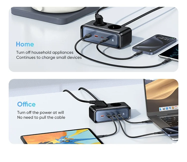 Ανακαλύψτε την Επαναστατική Mcdodo CH-461: 6 σε 1 Πρίζα GaN με 70W και 4 USB – Το Απόλυτο Gadget για το Γραφείο σας μόνο με 39.3€!