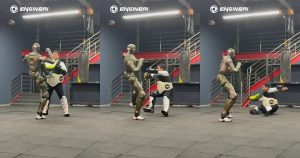 «Κόλαση στο Γραφείο: Το Ανθρωποειδές 'Terminator' Κλωτσά τον CEO! Δες το Σοκαριστικό Βίντεο!»