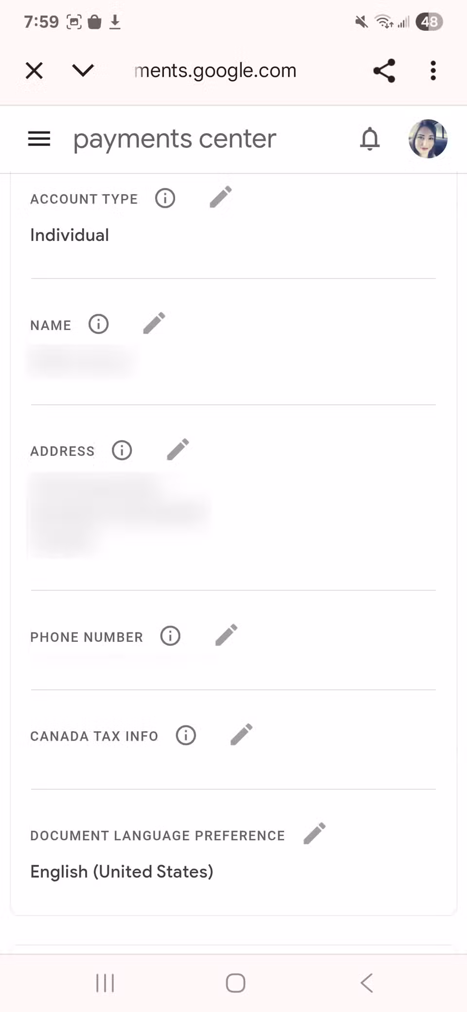 Το Πορτοφόλι Google δεν λειτουργεί; Ακολουθούν μερικές γρήγορες επιδιορθώσεις Επεξεργαστείτε τα στοιχεία του λογαριασμού Πορτοφολιού Google με μια λίστα επιλογών και τα εικονίδια επεξεργασίας δίπλα τους