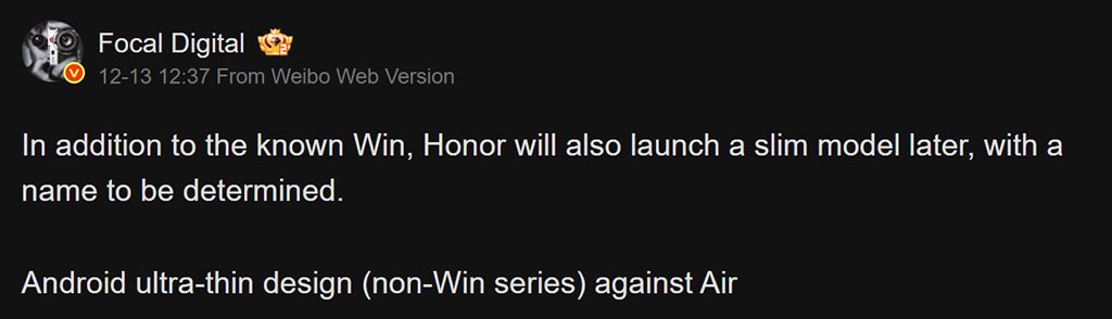 Η Honor έχει νέο λεπτό τηλέφωνο έναντι του iPhone Air και δεν είναι το Magic 8 Mini Η Honor έχει νέο λεπτό τηλέφωνο έναντι του iPhone Air και δεν είναι το Magic 8 Mini