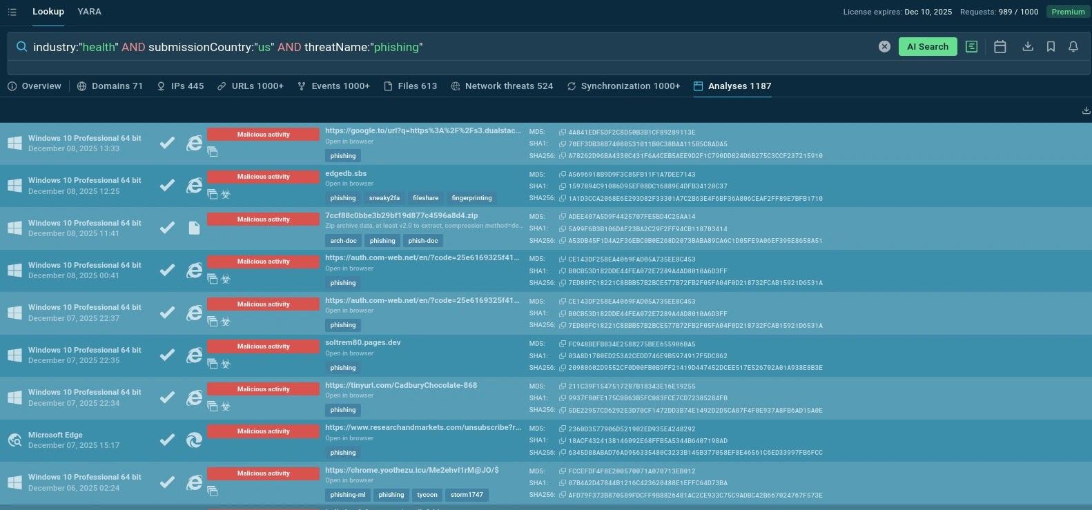 Δείτε τις κυβερνοαπειλές για τον κλάδο και την περιοχή σας σε μόλις 2 δευτερόλεπτα Δείτε τις κυβερνοαπειλές για τον κλάδο και την περιοχή σας σε μόλις 2 δευτερόλεπτα