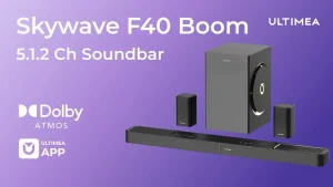 Ανακαλύψτε το Ultimea Skywave F40: Ήχος Dolby Atmos 5.1.2 με 8 Ηχεία και Απίστευτη Τεχνολογία BassMX!