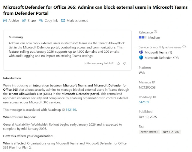 Microsoft Teams Defender Portal