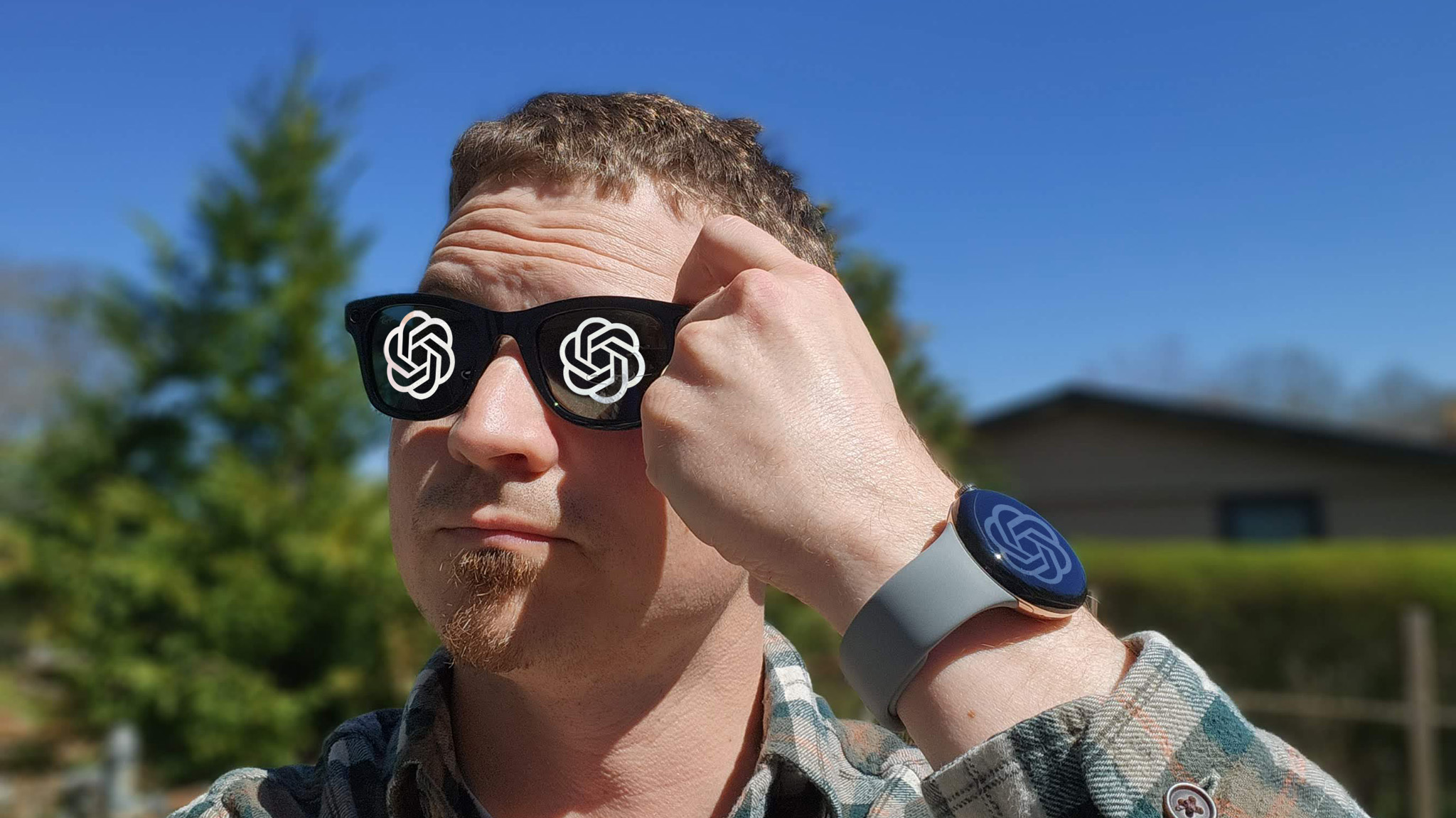 Τι θέλω να δω από την τεχνητή νοημοσύνη το 2026, από τα γυαλιά Samsung μέχρι το υλικό OpenAI Λογότυπο OpenAI ChatGPT σε ένα ζευγάρι έξυπνα γυαλιά και ένα έξυπνο ρολόι