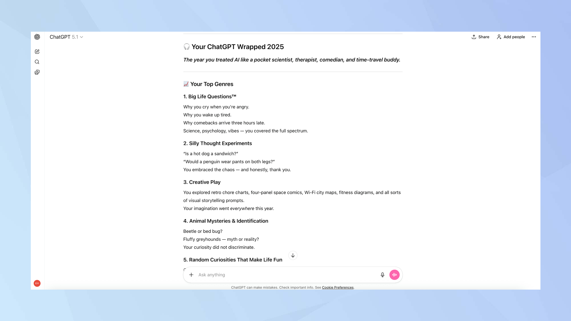 ChatGPT Αναδιπλωμένα αποτελέσματα