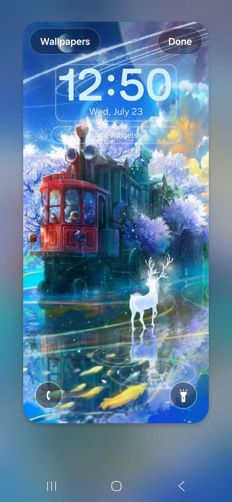 6 ways to turn on the flashlight on your Android phone Changed left icon from camera app to the flashlight on a Samsung phone's lock screen