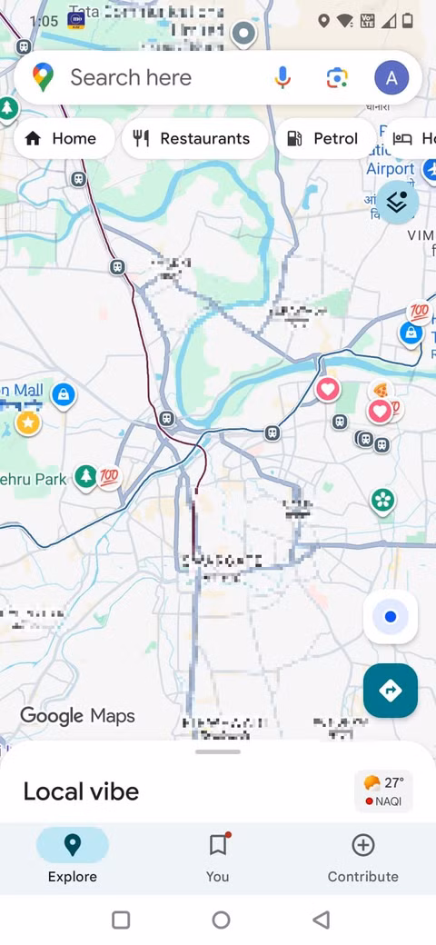 Οι Χάρτες Google εμφανίζουν αποθηκευμένα μέρη