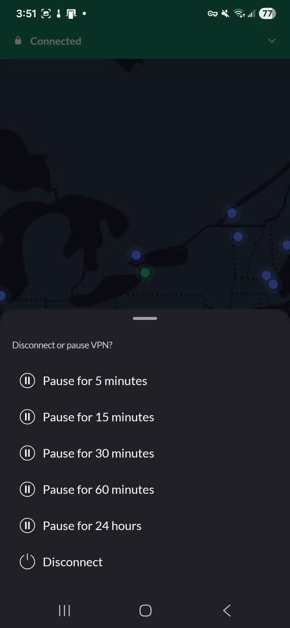 Το κρυφό κόλπο NordVPN που οι περισσότεροι χρήστες Android δεν παρατηρούν ποτέ Παύση των χρόνων διάρκειας στην εφαρμογή NordVPN
