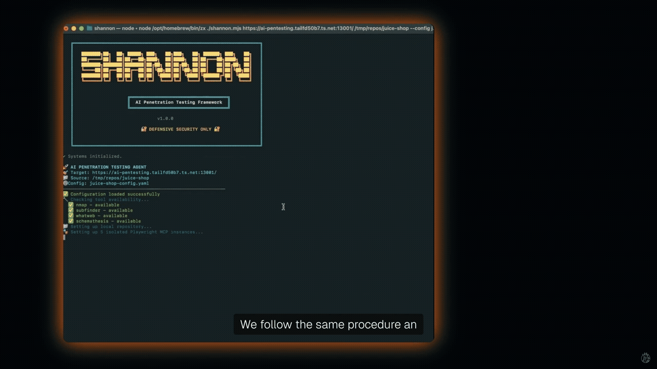 Εργαλείο AI Pentesting που ελέγχει αυτόνομα για ευπάθειες κώδικα και εκτελεί πραγματικές εκμεταλλεύσεις Shannon - AI Pentesting Tool PoC