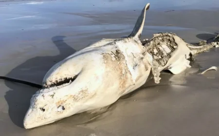 Θα εκπλαγείτε! Ο λευκός φονικός καρχαρίας «γυρνά» πίσω μπροστά σε αυτό το απίστευτο τέρας!