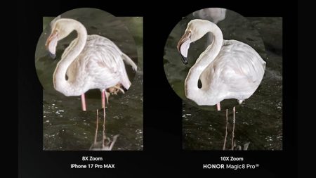 Το Honor Magic 8 Pro συντρίβει το iPhone 17 Pro Max σε μάχη ζουμ σε χαμηλό φωτισμό Το Honor Magic 8 Pro συντρίβει το iPhone 17 Pro Max σε μάχη ζουμ σε χαμηλό φωτισμό