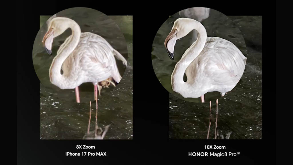 Το Honor Magic 8 Pro συντρίβει το iPhone 17 Pro Max σε μάχη ζουμ σε χαμηλό φωτισμό Το Honor Magic 8 Pro συντρίβει το iPhone 17 Pro Max σε μάχη ζουμ σε χαμηλό φωτισμό