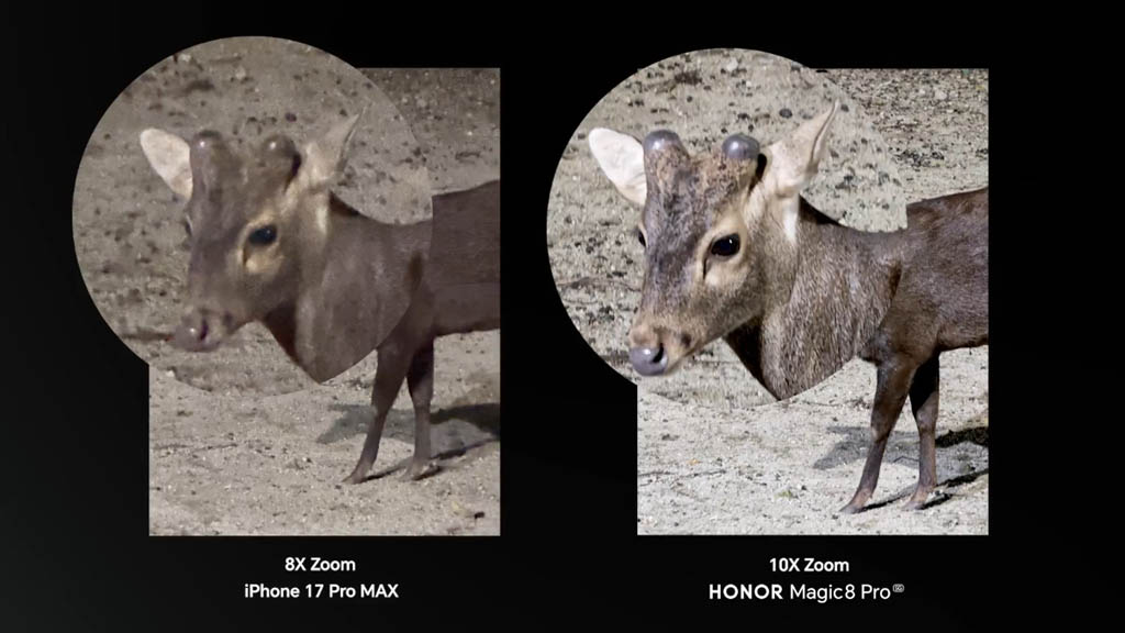Το Honor Magic 8 Pro συντρίβει το iPhone 17 Pro Max σε μάχη ζουμ σε χαμηλό φωτισμό Στιγμιότυπα νυχτερινού ζουμ Honor Magic 8 Pro έναντι iPhone 17 Pro Max