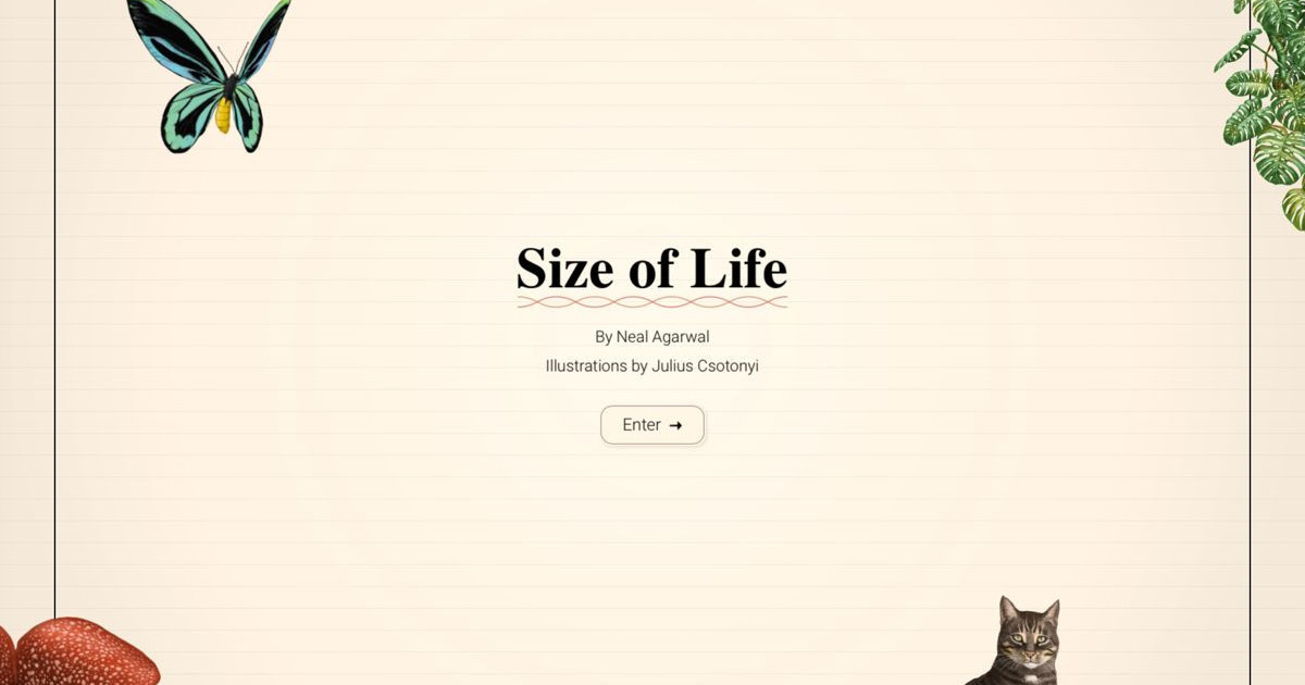 Ανακαλύψτε το Διαδραστικό Αριστούργημα που Θα σας Σοκάρει με την Κλίμακα της Ζωής! Ανακαλύψτε το Διαδραστικό Αριστούργημα που Θα σας Σοκάρει με την Κλίμακα της Ζωής!