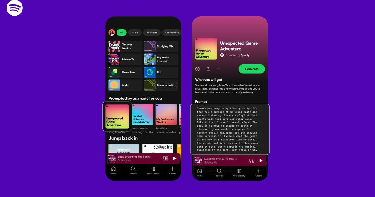 «Ανακαλύψτε πώς το Spotify δίνει στους χρήστες τον πλήρη έλεγχο του αλγορίθμου του!» «Ανακαλύψτε πώς το Spotify δίνει στους χρήστες τον πλήρη έλεγχο του αλγορίθμου του!»