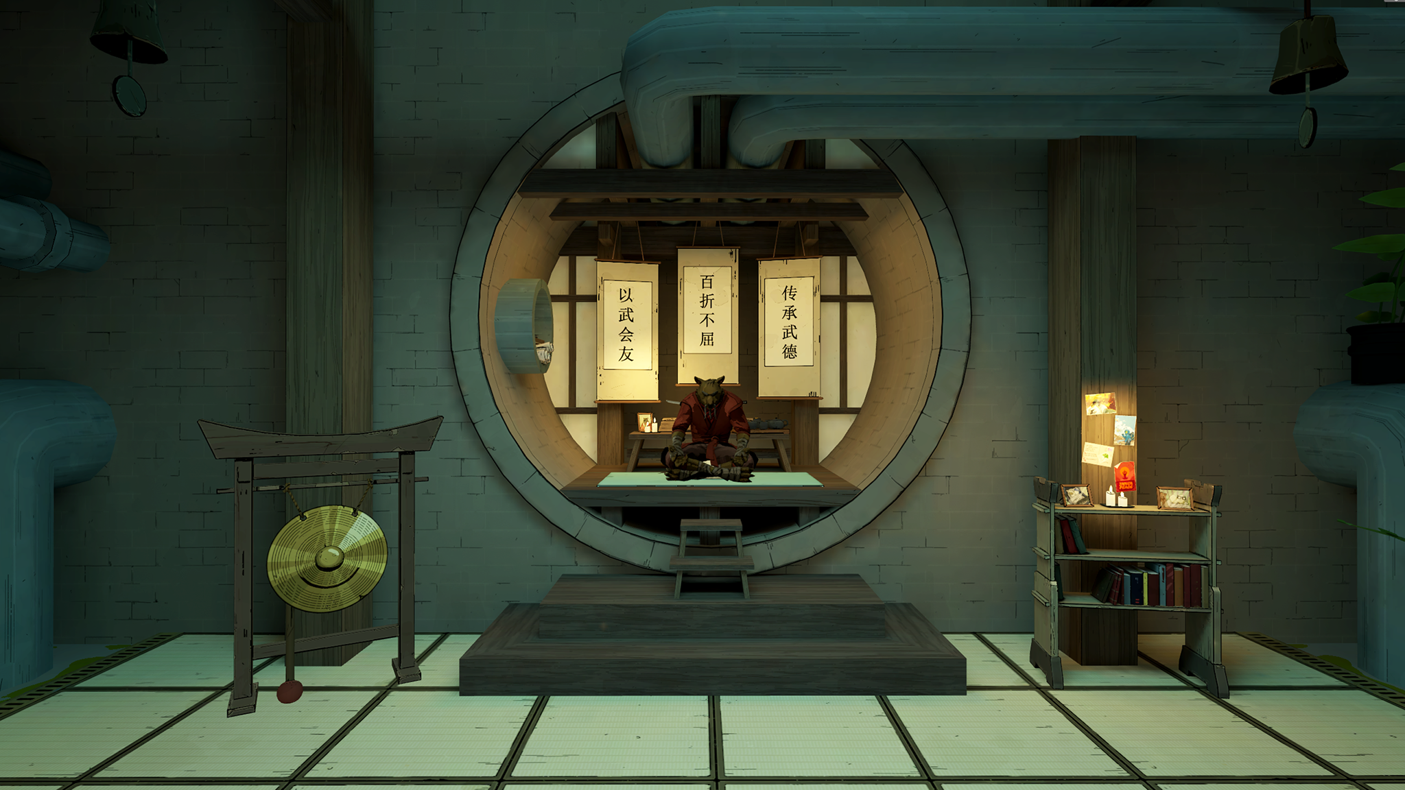 Τελικά κατάφερα να παίξω το TMNT: Empire City και είναι μια επανεκκίνηση του Meta Quest με το κλασικό arcade gameplay Ninja Turtles με το οποίο μεγάλωσα Ένα επίσημο στιγμιότυπο οθόνης του TMNT: Empire City για το Meta Quest 3, που δείχνει τον Master Splinter στη φωλιά των χελωνών