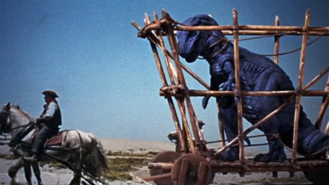 Ένας δεινόσαυρος σε ένα κλουβί