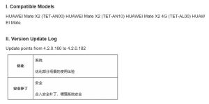 Το πτυσσόμενο Huawei 5 ετών λαμβάνει σημαντική ενημέρωση βελτιστοποίησης