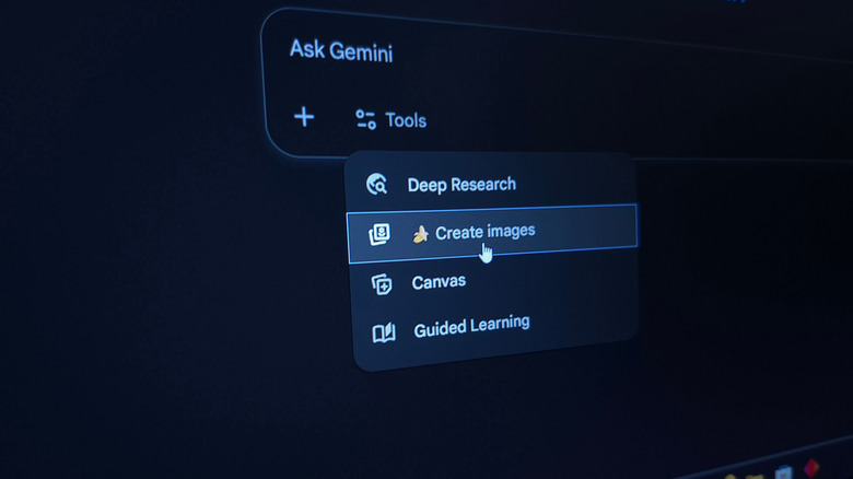 Ο συνθέτης προτροπής Gemini στην εφαρμογή Gemini.