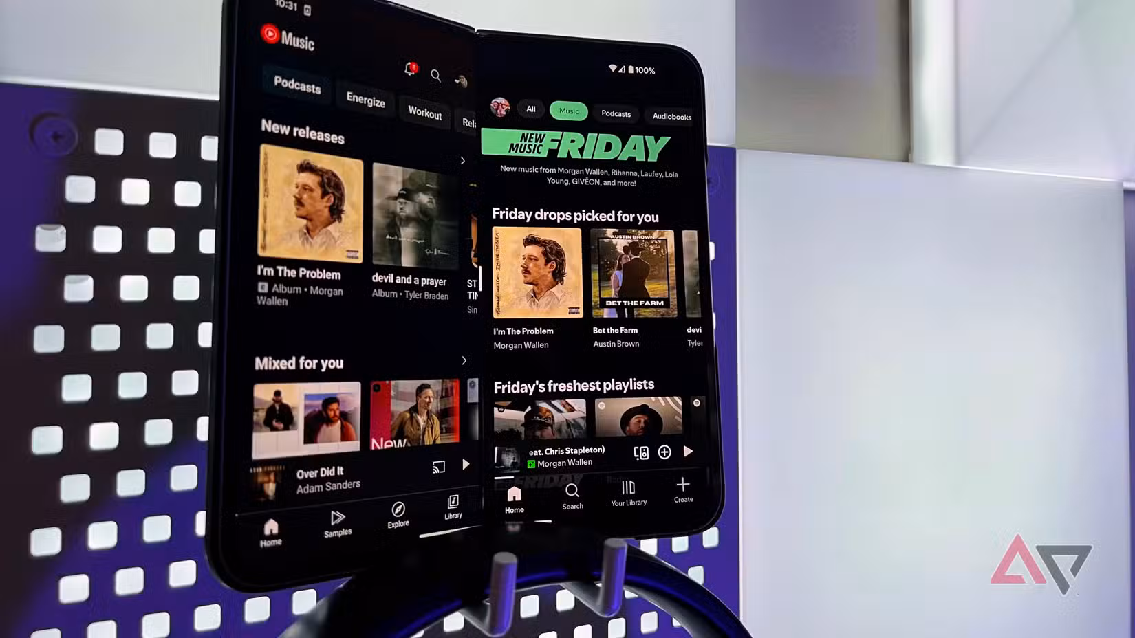 Προσπάθησα να αντικαταστήσω το Spotify με το YouTube Music (ξανά) και εξακολουθεί να λείπει ένα κρίσιμο πράγμα Μουσική YouTube και Spotify στο Google Pixel 9 Pro fold