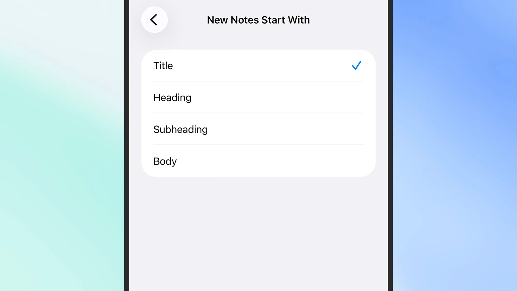 επιλογές διάταξης σε σημειώσεις