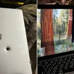 Το M1 MacBook Air του Soldier σταματά το θραύσμα βλήματος πυροβολικού, αλλά εξακολουθεί να λειτουργεί